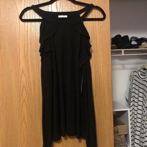 Cold shoulder sweater from Maurices with ruffle